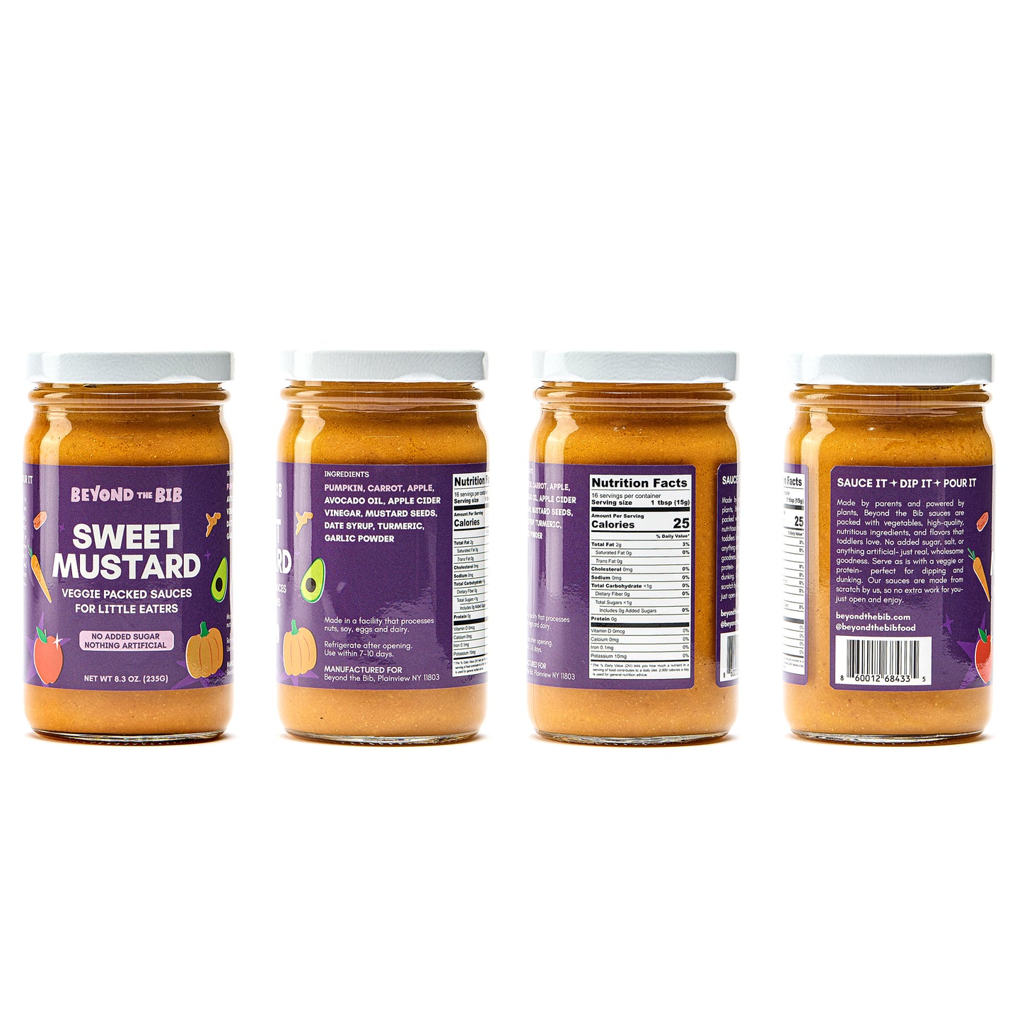 Tomato, BBQ, Sweet Mustard Sauce - Variety 3 Pack