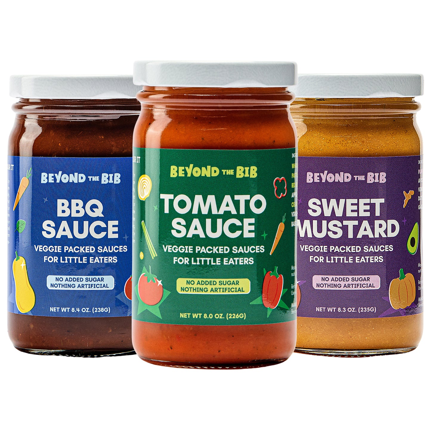 Tomato, BBQ, Sweet Mustard Sauce - Variety 3 Pack