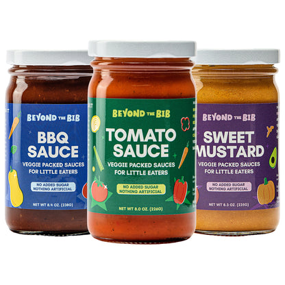Tomato, BBQ, Sweet Mustard Sauce - Variety 3 Pack
